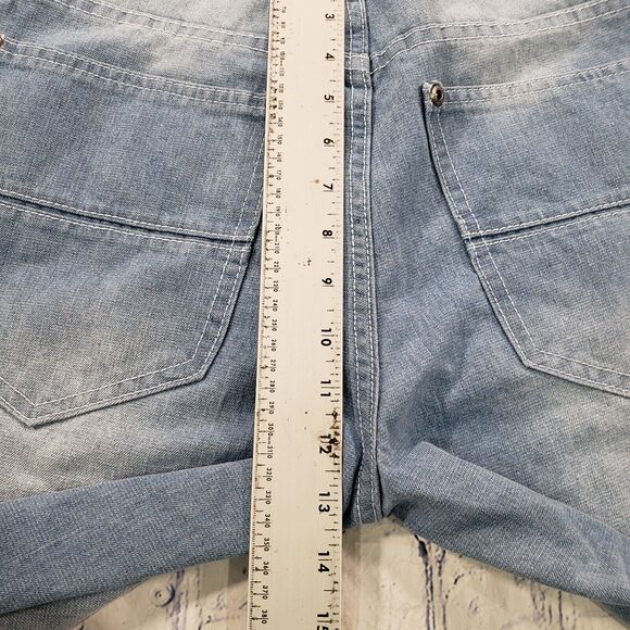 M Society MENS SIZE 32X34 Straight Light Wash Blue Fit Denim Jeans - Picture 5 of 13
